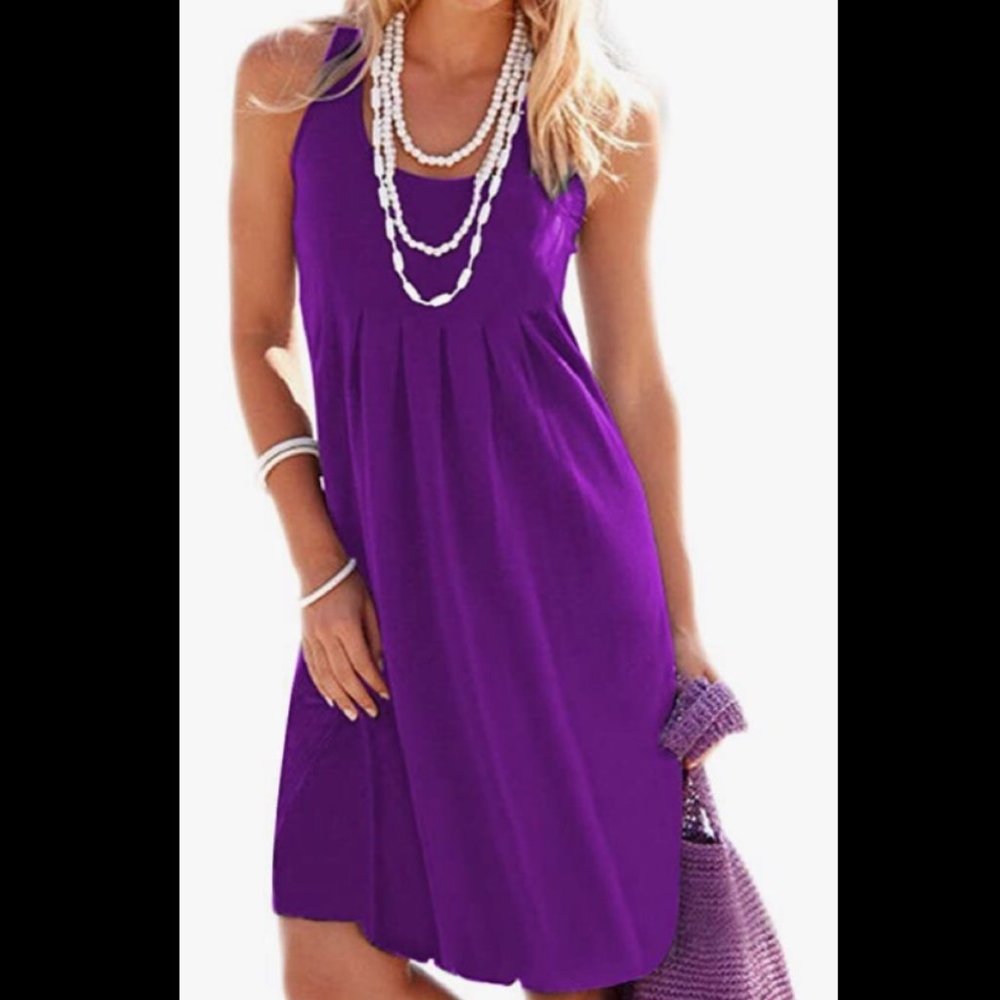 Purple tank dress size Med